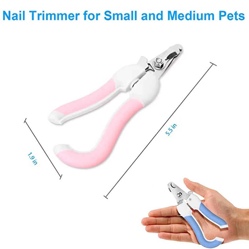 Professional Stainless Steel Pet Nail Clipper | Effortless Trimming for Dogs & Cats | Convenient Grooming Supply