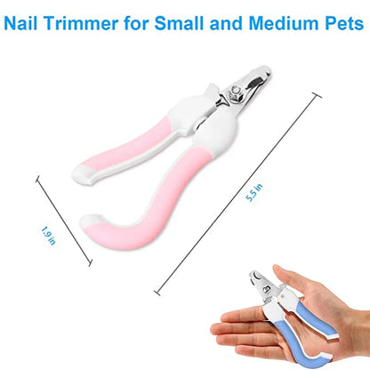 Professional Stainless Steel Pet Nail Clipper | Effortless Trimming for Dogs & Cats | Convenient Grooming Supply