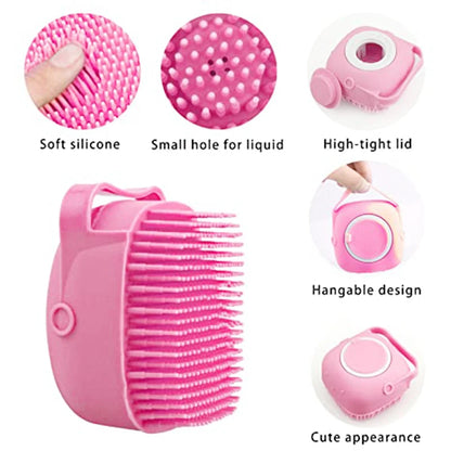 Revitalize Your Pet’s Bath Time with the Soft Silicone Grooming Brush: Shampoo & Massage Comb for Dogs and Cats