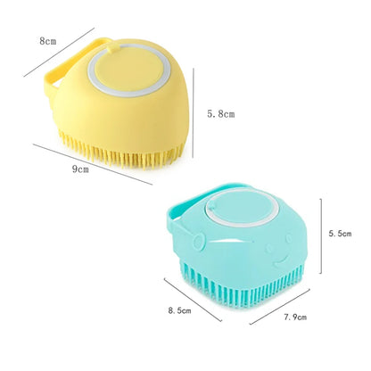 Revitalize Your Pet’s Bath Time with the Soft Silicone Grooming Brush: Shampoo & Massage Comb for Dogs and Cats