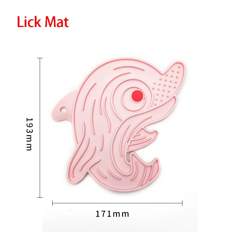 Silicone Lick Mat & Slow Feeder Bowl for Small to Medium Pets - Ideal for Puppies and Cats