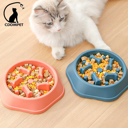 Anti-Choke Pet Slow Feeder Bowl for Small Dogs and Cats | Non-Slip Design | Premium Food Container