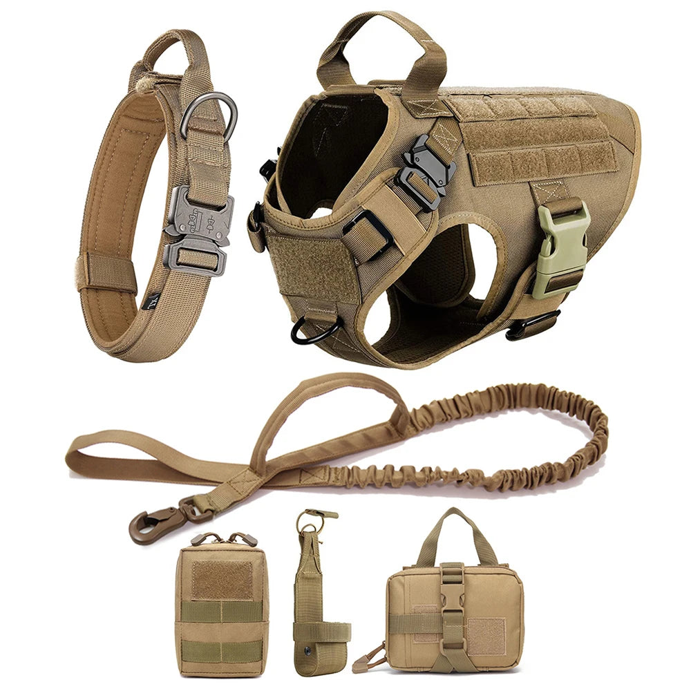 Tactical Elite Canine Harness Set: Ultimate Control for Your Courageous Companion