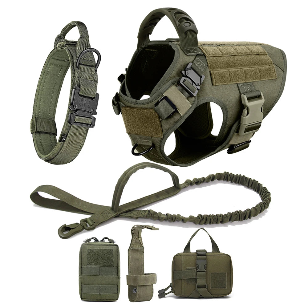 Tactical Elite Canine Harness Set: Ultimate Control for Your Courageous Companion