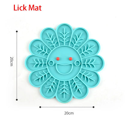 Silicone Lick Mat & Slow Feeder Bowl for Small to Medium Pets - Ideal for Puppies and Cats