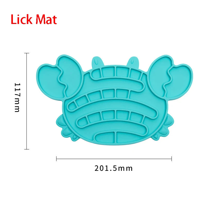 Silicone Lick Mat & Slow Feeder Bowl for Small to Medium Pets - Ideal for Puppies and Cats