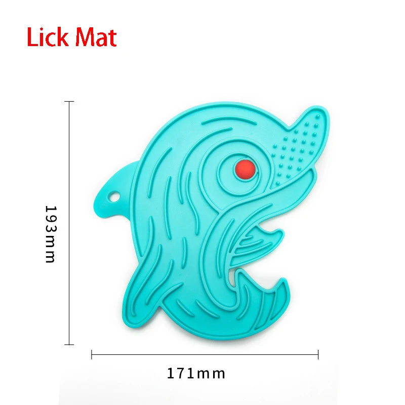 Silicone Lick Mat & Slow Feeder Bowl for Small to Medium Pets - Ideal for Puppies and Cats