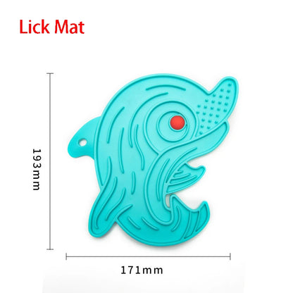 Silicone Lick Mat & Slow Feeder Bowl for Small to Medium Pets - Ideal for Puppies and Cats