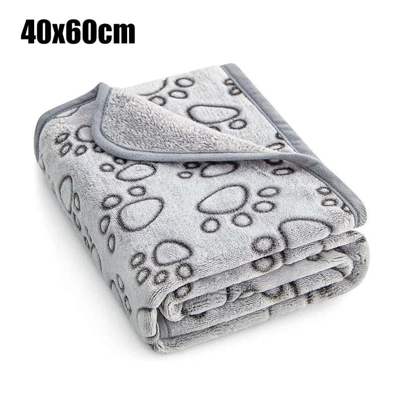 Soft & Fluffy Cartoon Pet Blanket - Warm, Comfortable Mat for Cats and Dogs