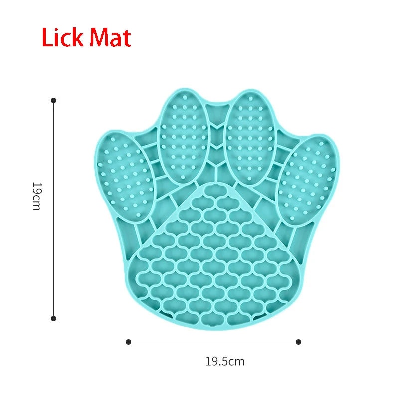 Silicone Lick Mat & Slow Feeder Bowl for Small to Medium Pets - Ideal for Puppies and Cats