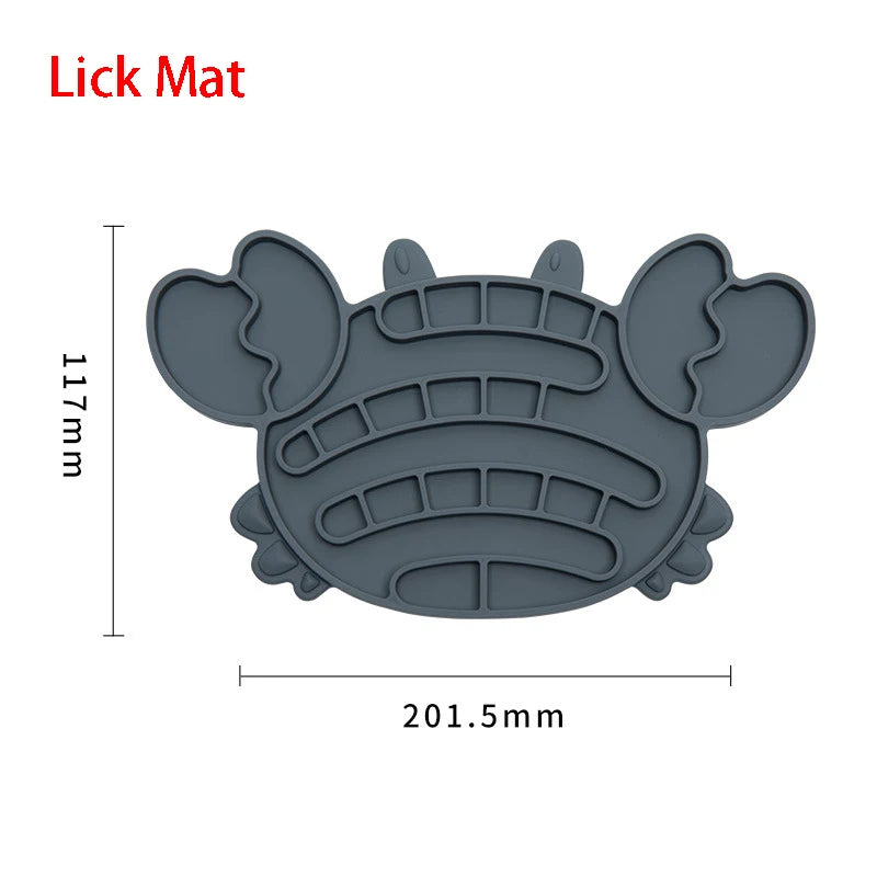 Silicone Lick Mat & Slow Feeder Bowl for Small to Medium Pets - Ideal for Puppies and Cats