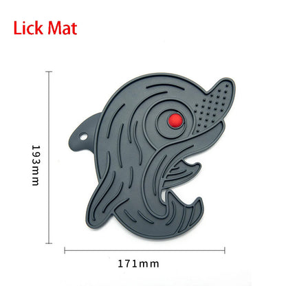 Silicone Lick Mat & Slow Feeder Bowl for Small to Medium Pets - Ideal for Puppies and Cats