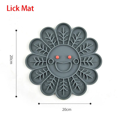 Silicone Lick Mat & Slow Feeder Bowl for Small to Medium Pets - Ideal for Puppies and Cats