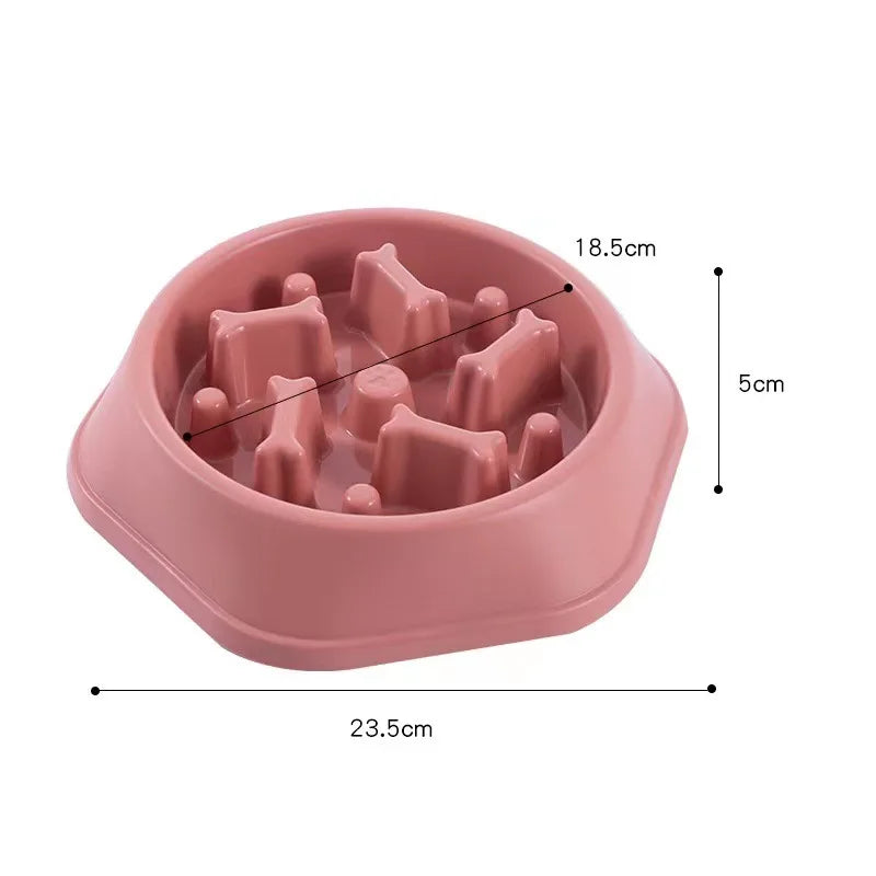 Anti-Choke Pet Slow Feeder Bowl for Small Dogs and Cats | Non-Slip Design | Premium Food Container