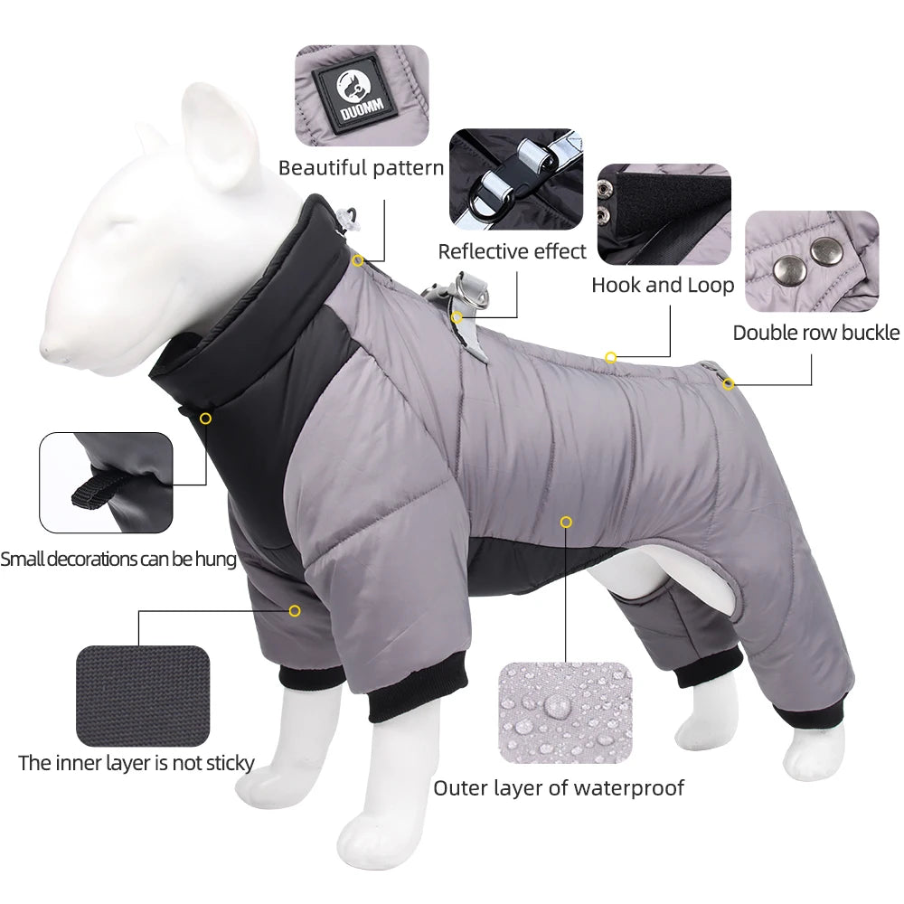 Cozy Winter Dog Jacket: Waterproof, Thicker Insulation Pet Coat for Small to Medium Breeds – Perfect for Chihuahuas, French Bulldogs, and Pugs