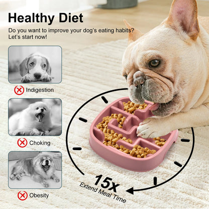 Anti-Choking Slow Feeder Bowl for Dogs and Cats | New Variety for Healthy Eating