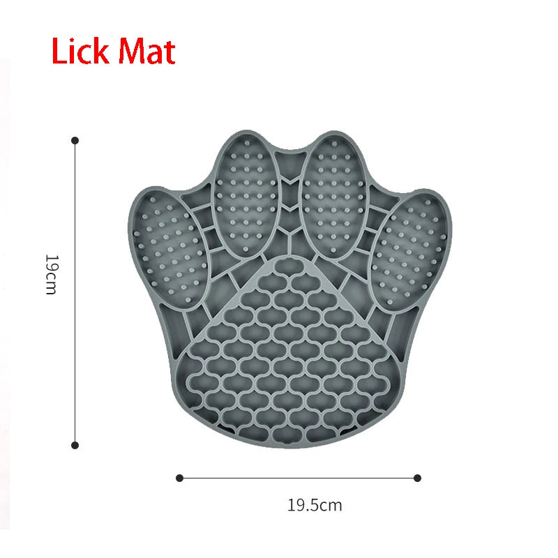 Silicone Lick Mat & Slow Feeder Bowl for Small to Medium Pets - Ideal for Puppies and Cats