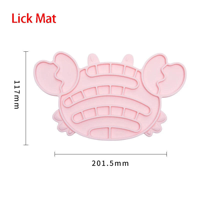 Silicone Lick Mat & Slow Feeder Bowl for Small to Medium Pets - Ideal for Puppies and Cats