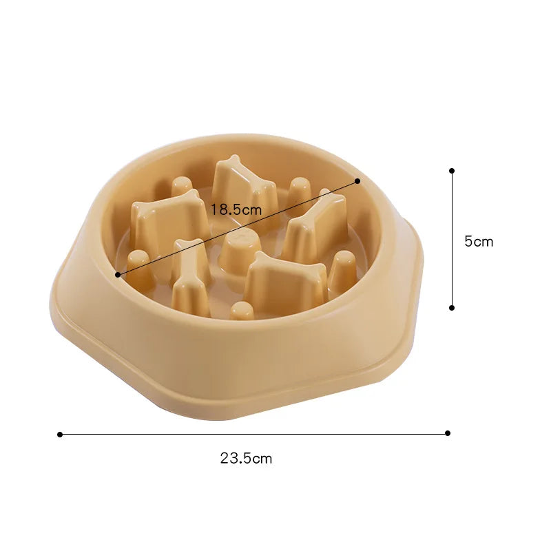 Anti-Choke Pet Slow Feeder Bowl for Small Dogs and Cats | Non-Slip Design | Premium Food Container