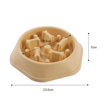 Anti-Choke Pet Slow Feeder Bowl for Small Dogs and Cats | Non-Slip Design | Premium Food Container