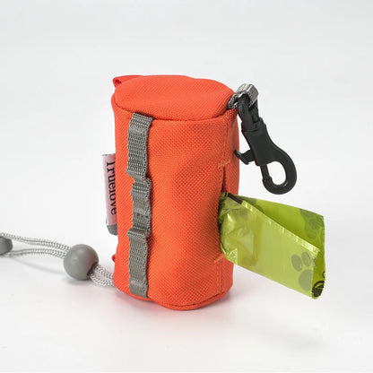 Adjustable Dog Poop Bag Holder with Carabiner - Fits All Dog Leashes