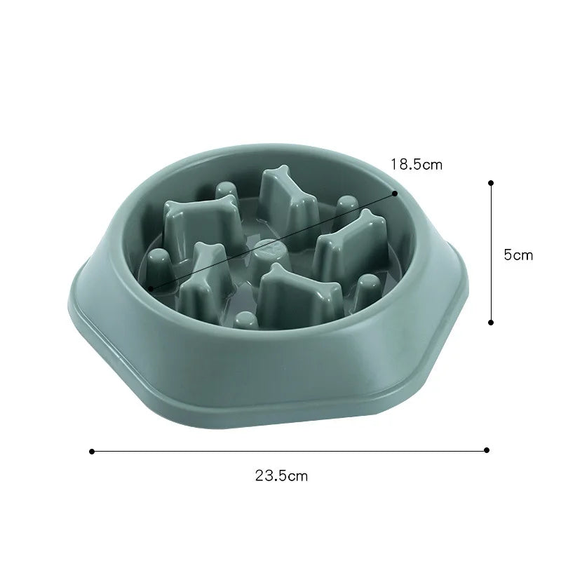 Anti-Choke Pet Slow Feeder Bowl for Small Dogs and Cats | Non-Slip Design | Premium Food Container