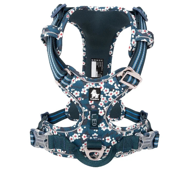 Effortless Control No-Pull Reflective Dog Harness - Adjustable & Comfortably Padded Nylon Design