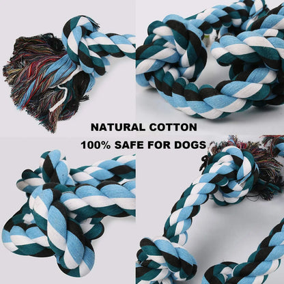 Dog Dental Rope Toys: Harmless & Durable Cotton for Effective Teeth Cleaning