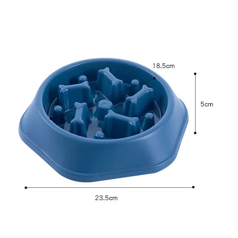 Anti-Choke Pet Slow Feeder Bowl for Small Dogs and Cats | Non-Slip Design | Premium Food Container