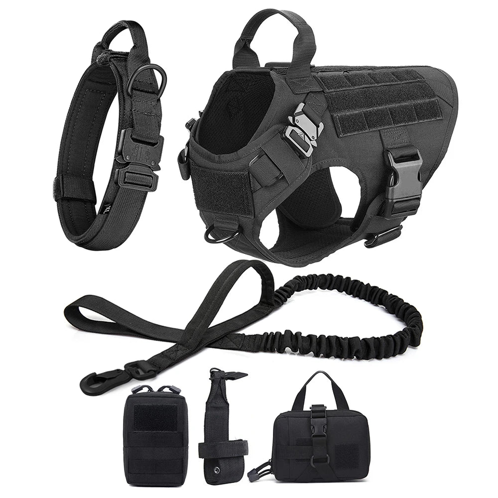 Tactical Elite Canine Harness Set: Ultimate Control for Your Courageous Companion