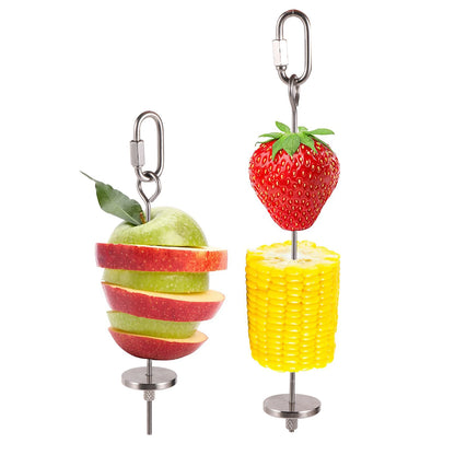 Stainless Steel Parrot & Bird Food Skewer: Multi-Use Cage Fruit and Meat Holder