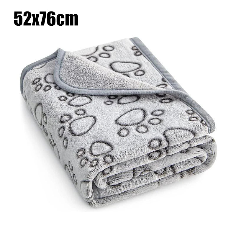 Soft & Fluffy Cartoon Pet Blanket - Warm, Comfortable Mat for Cats and Dogs